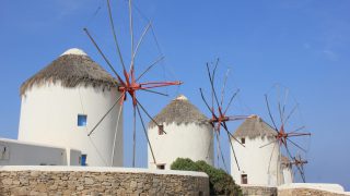 ギリシャ1／ミコノス島の風車