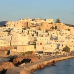 ギリシャ6／ナクソス島夕焼けの写真